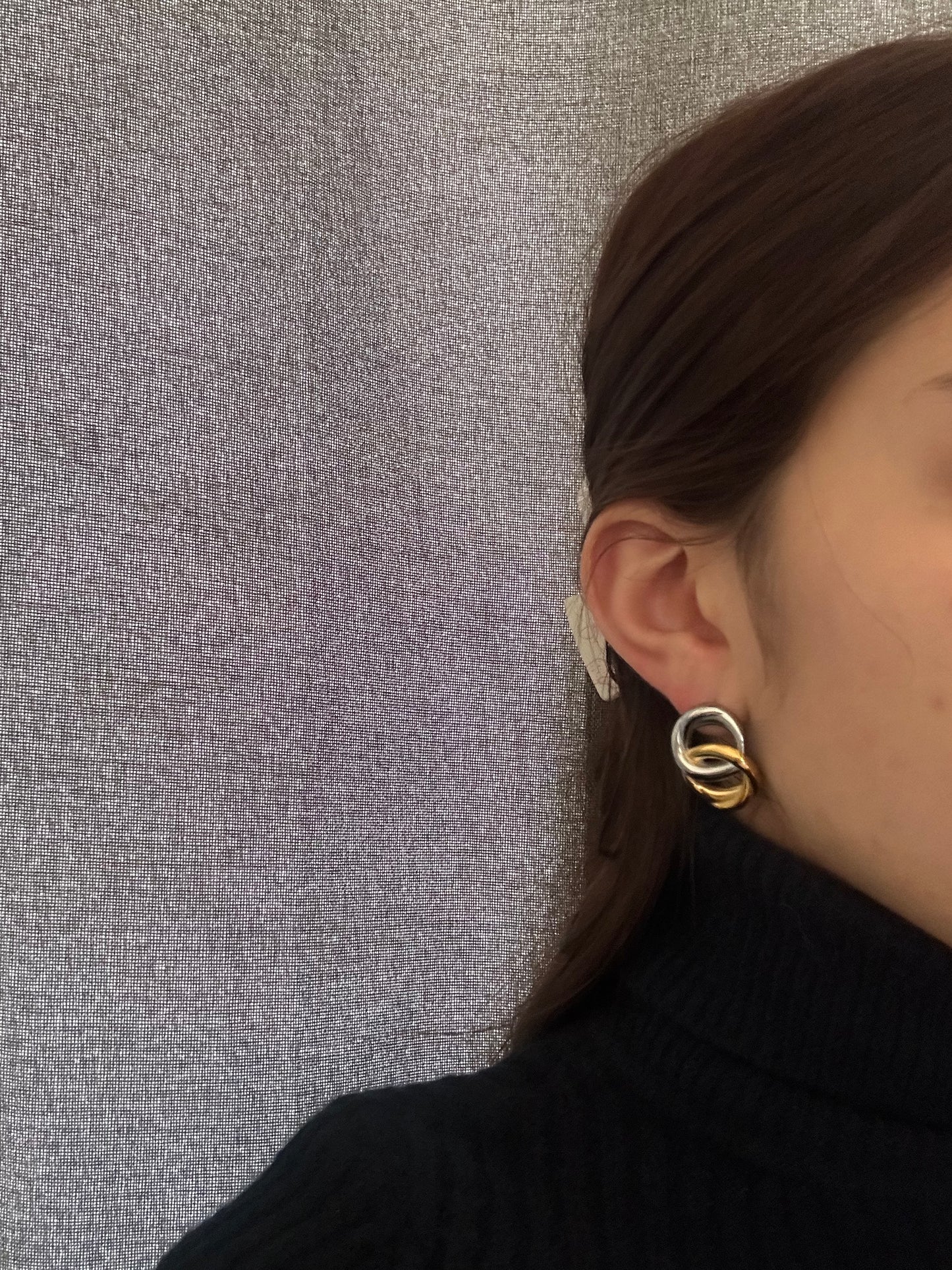 Boucles d’oreilles - acier inoxydable doré et argenté