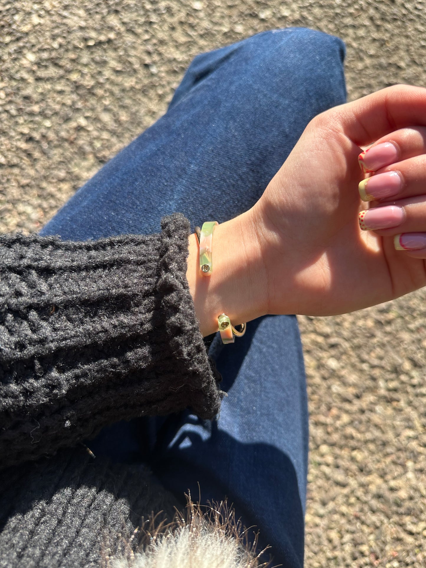 Jonc - acier inoxydable doré