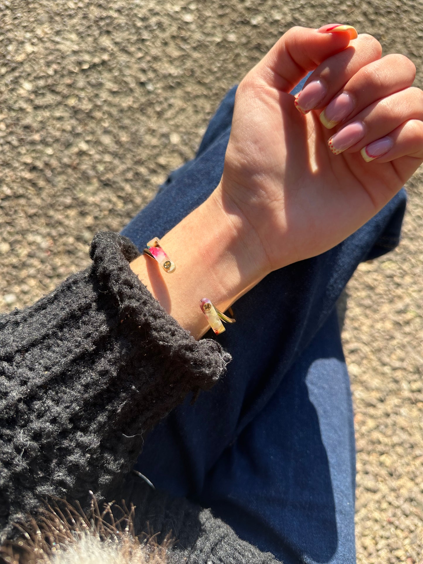 Jonc - acier inoxydable doré