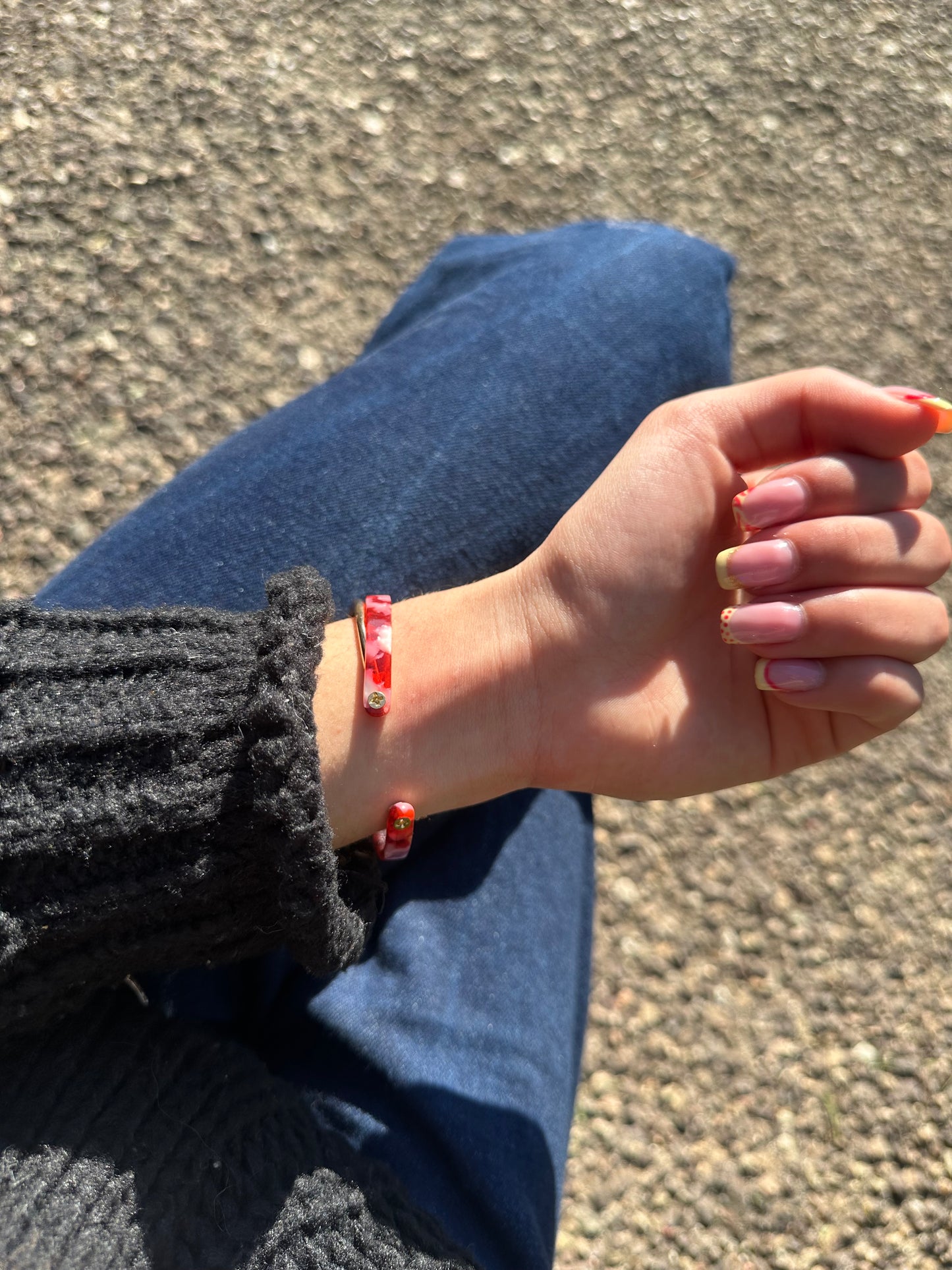 Jonc - acier inoxydable doré