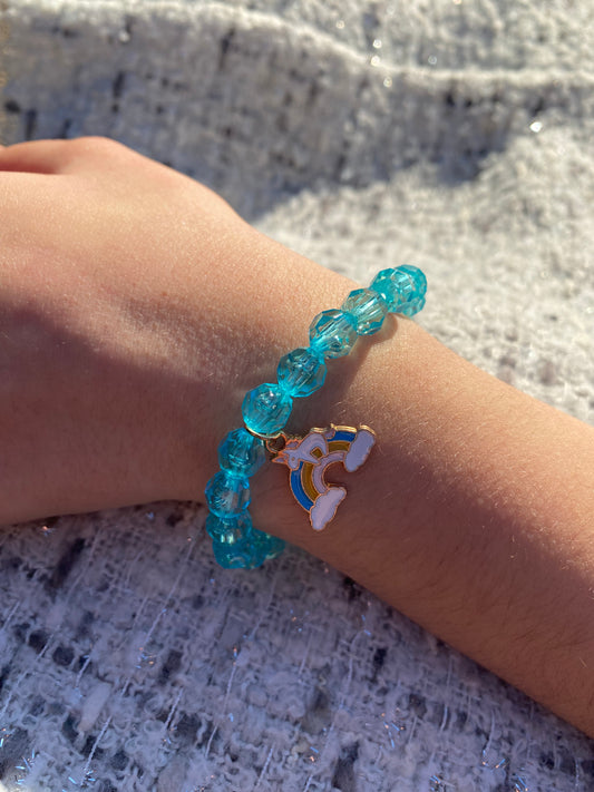 Bracelet élastique arc en ciel