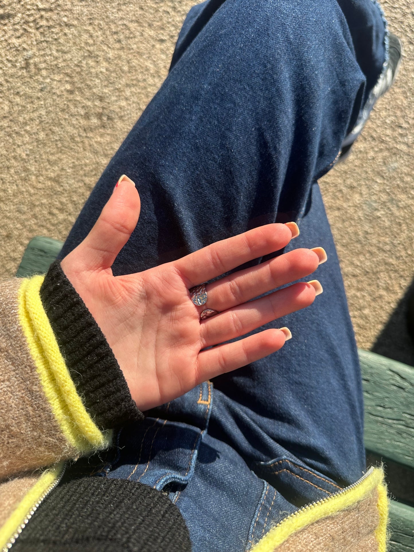 Bague ajustable - acier inoxydable argenté