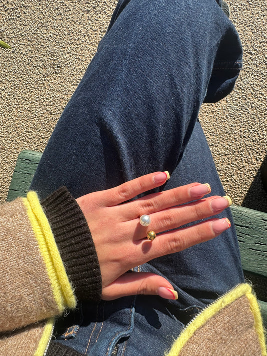 Bague ajustable - acier inoxydable doré