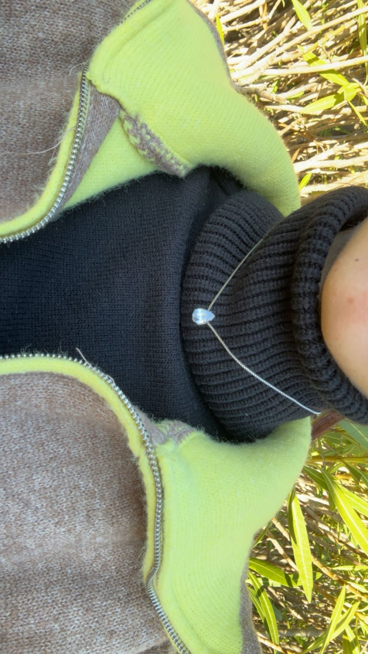 Collier - acier inoxydable argenté