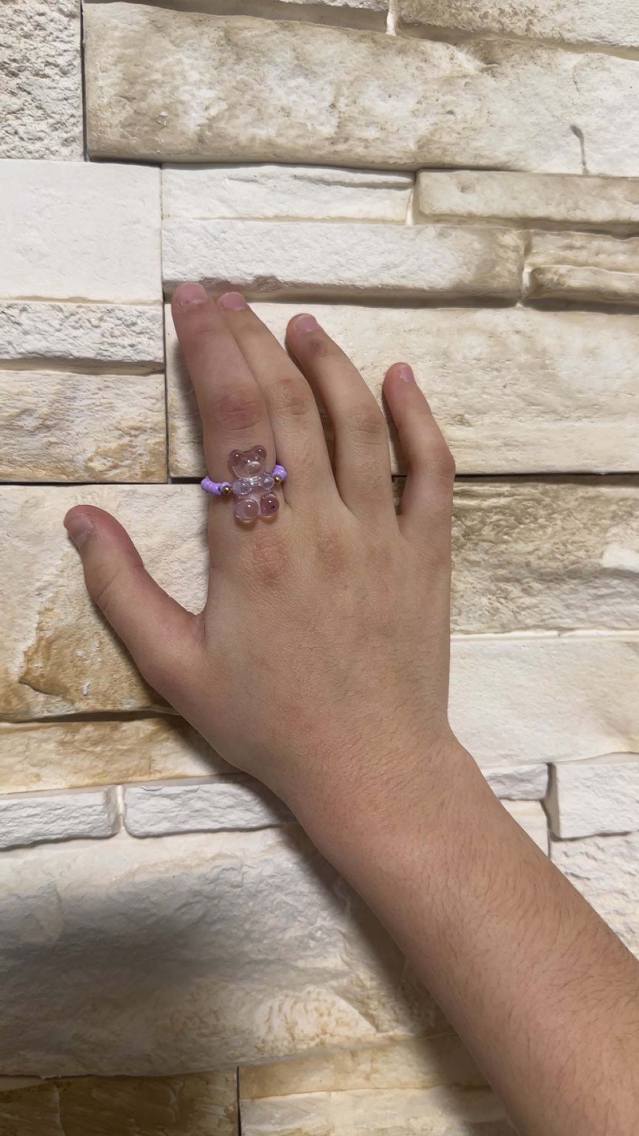 Bague élastique ourson enfant - fantaisie