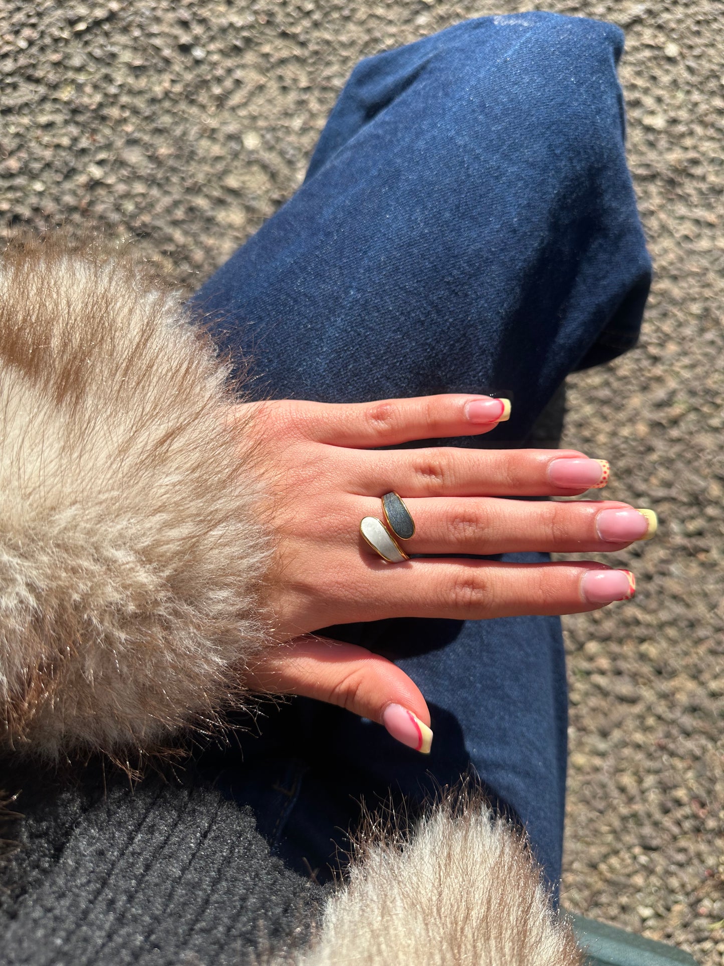 Bague ajustable - acier inoxydable doré