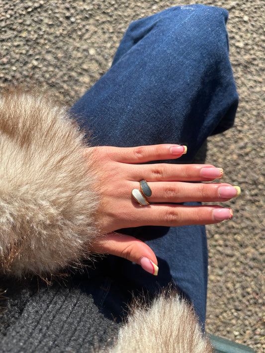 Bague ajustable - acier inoxydable doré