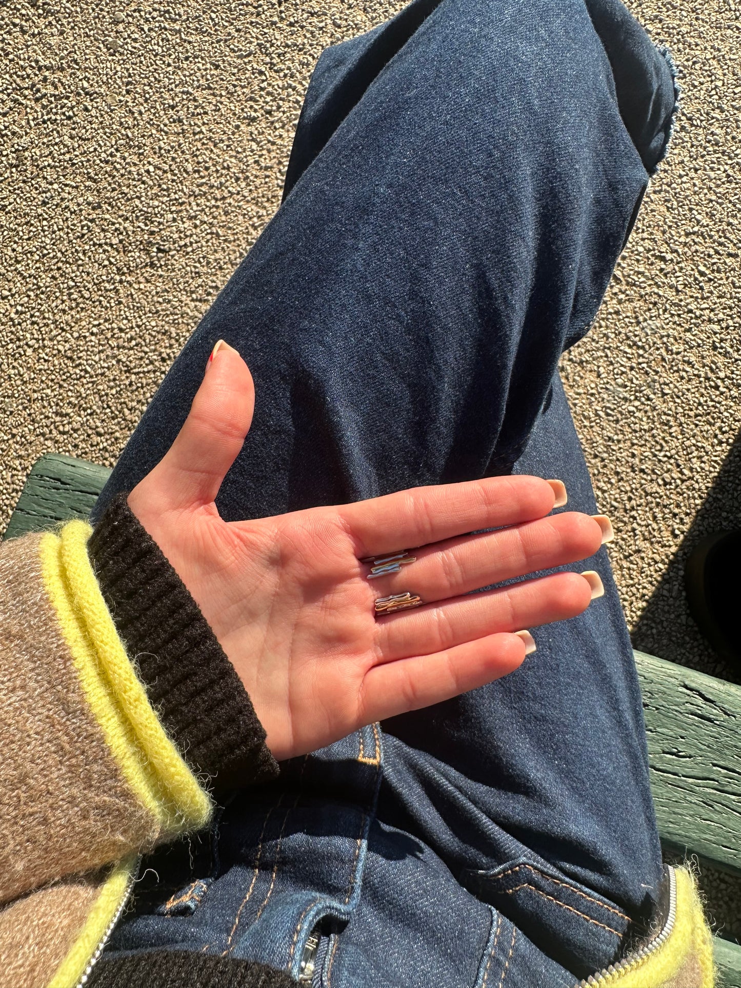 Bague ajustable - acier inoxydable argenté