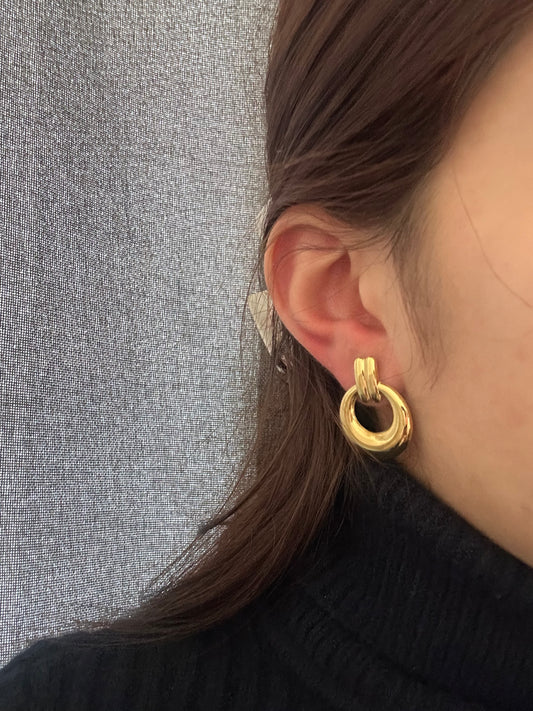 Boucles d’oreilles - acier inoxydable doré