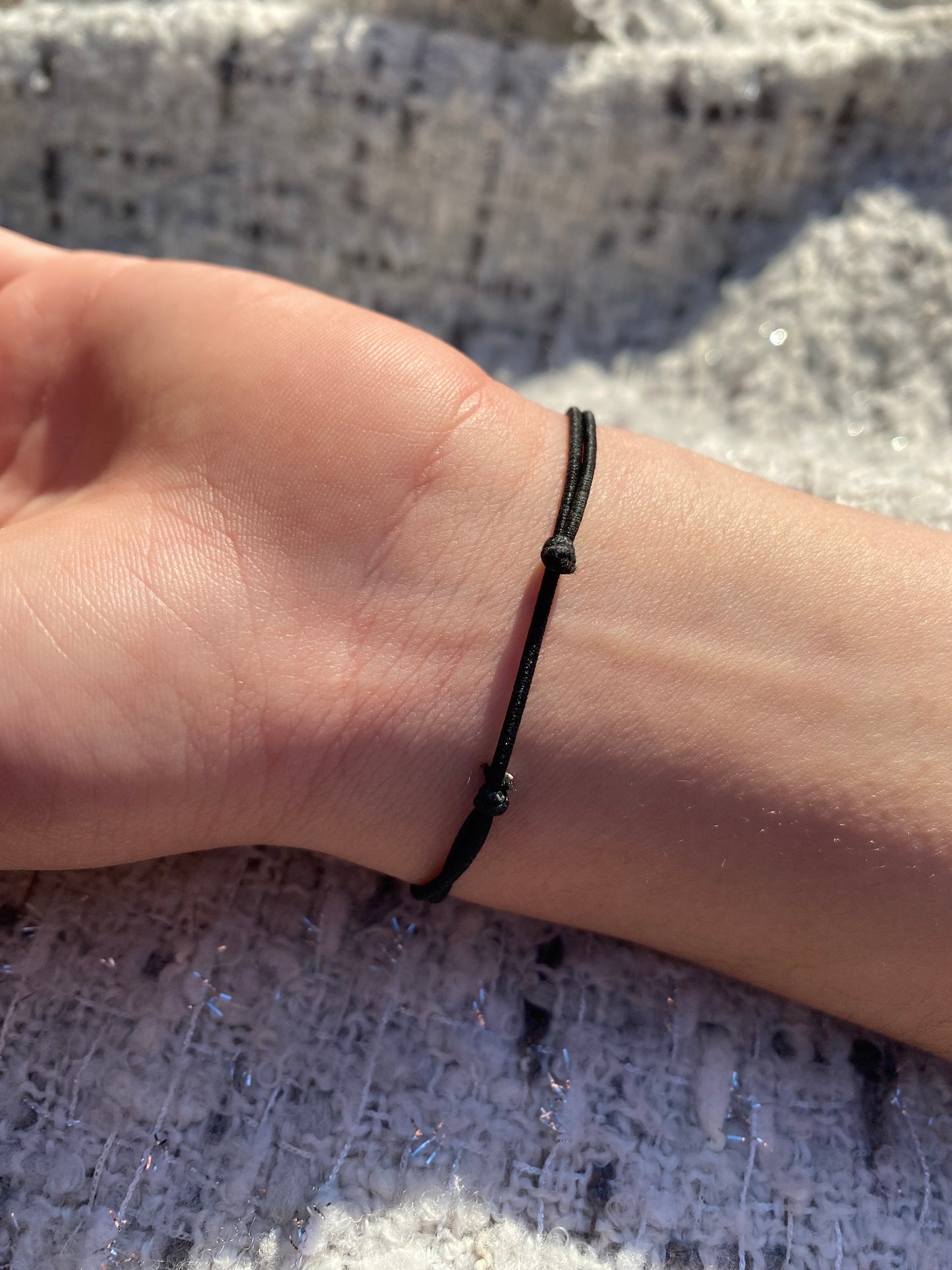 Bracelet fil ajustable enfant - acier inoxydable doré