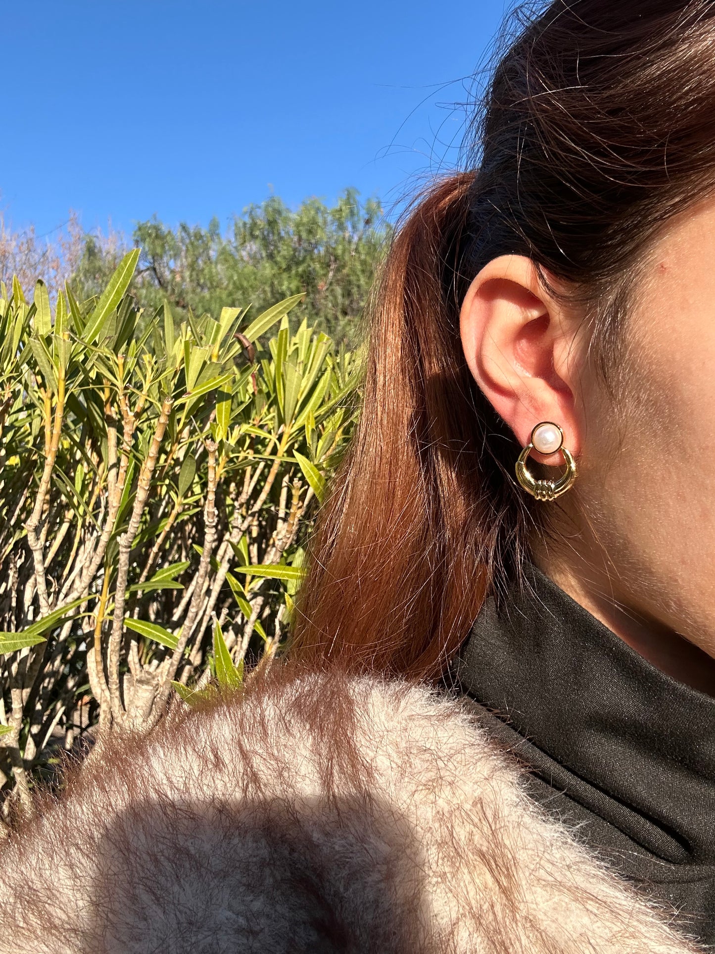 Boucles d’oreilles - acier inoxydable doré