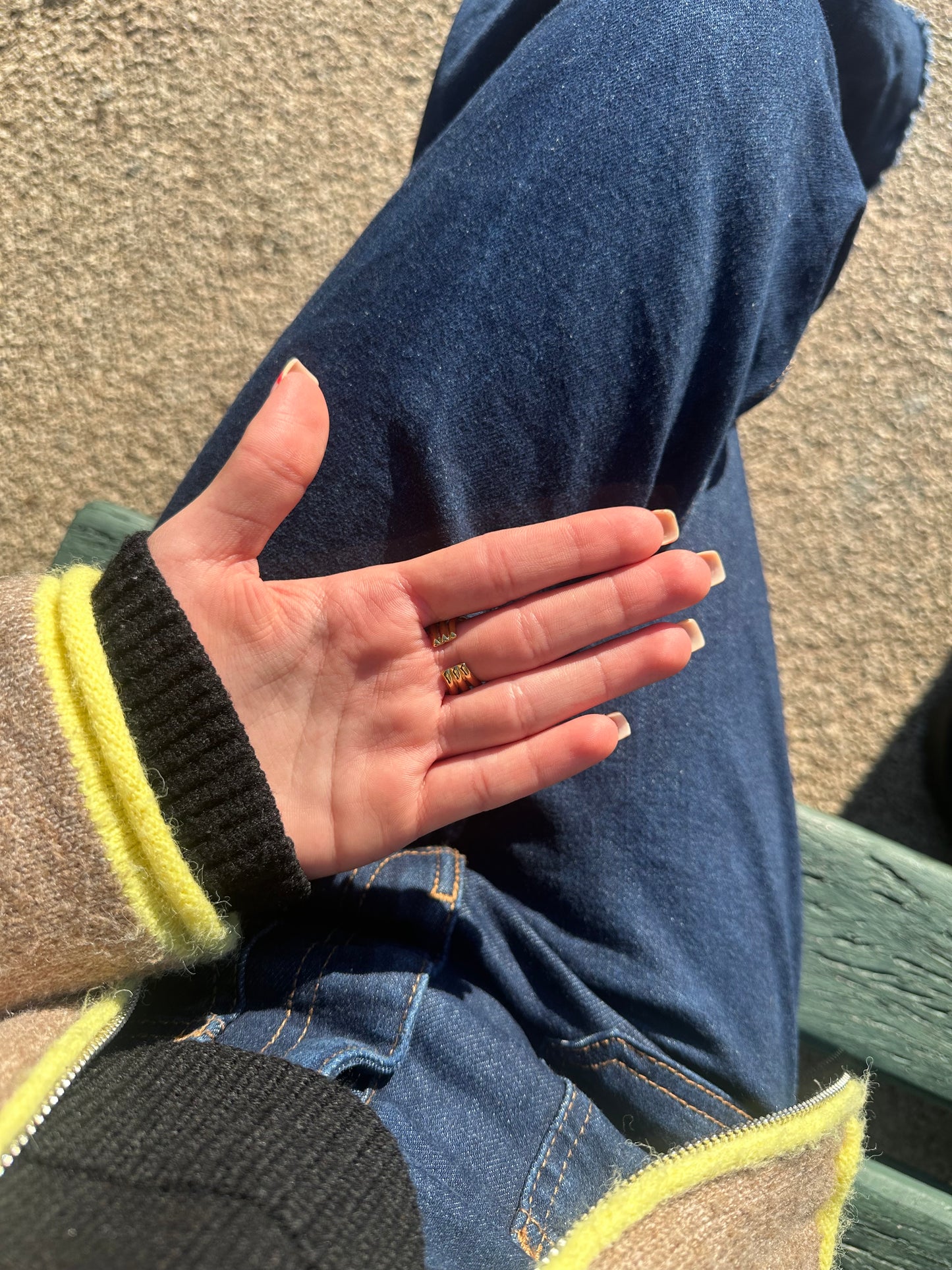 Bague ajustable - cuivre doré