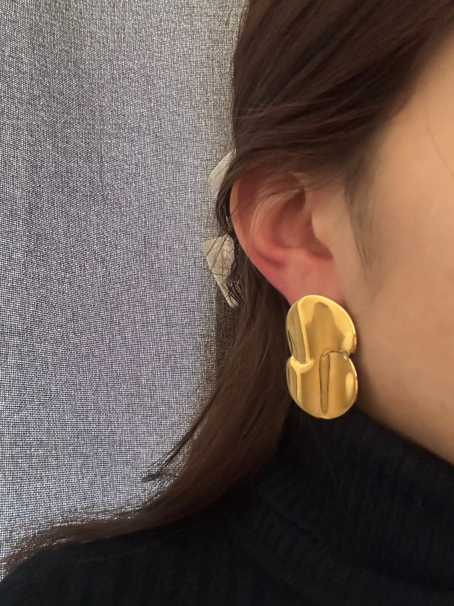 Boucles d’oreilles - acier inoxydable doré