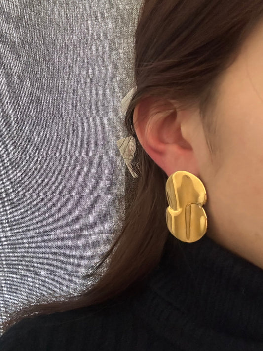 Boucles d’oreilles - acier inoxydable doré