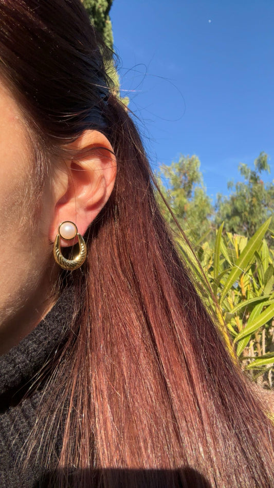 Boucles d’oreilles - acier inoxydable doré