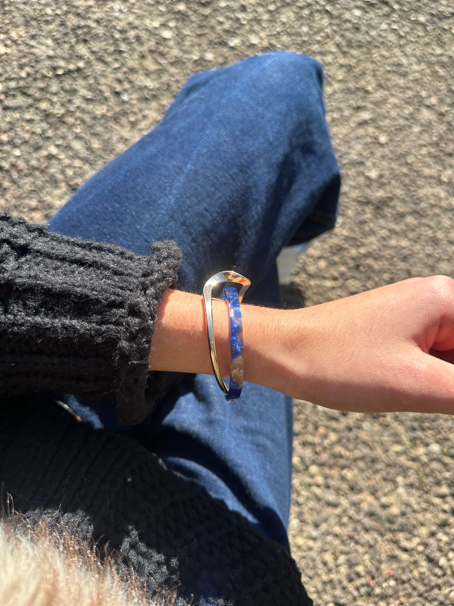 Jonc - acier inoxydable doré