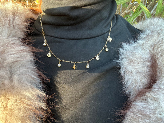 Collier - acier inoxydable doré