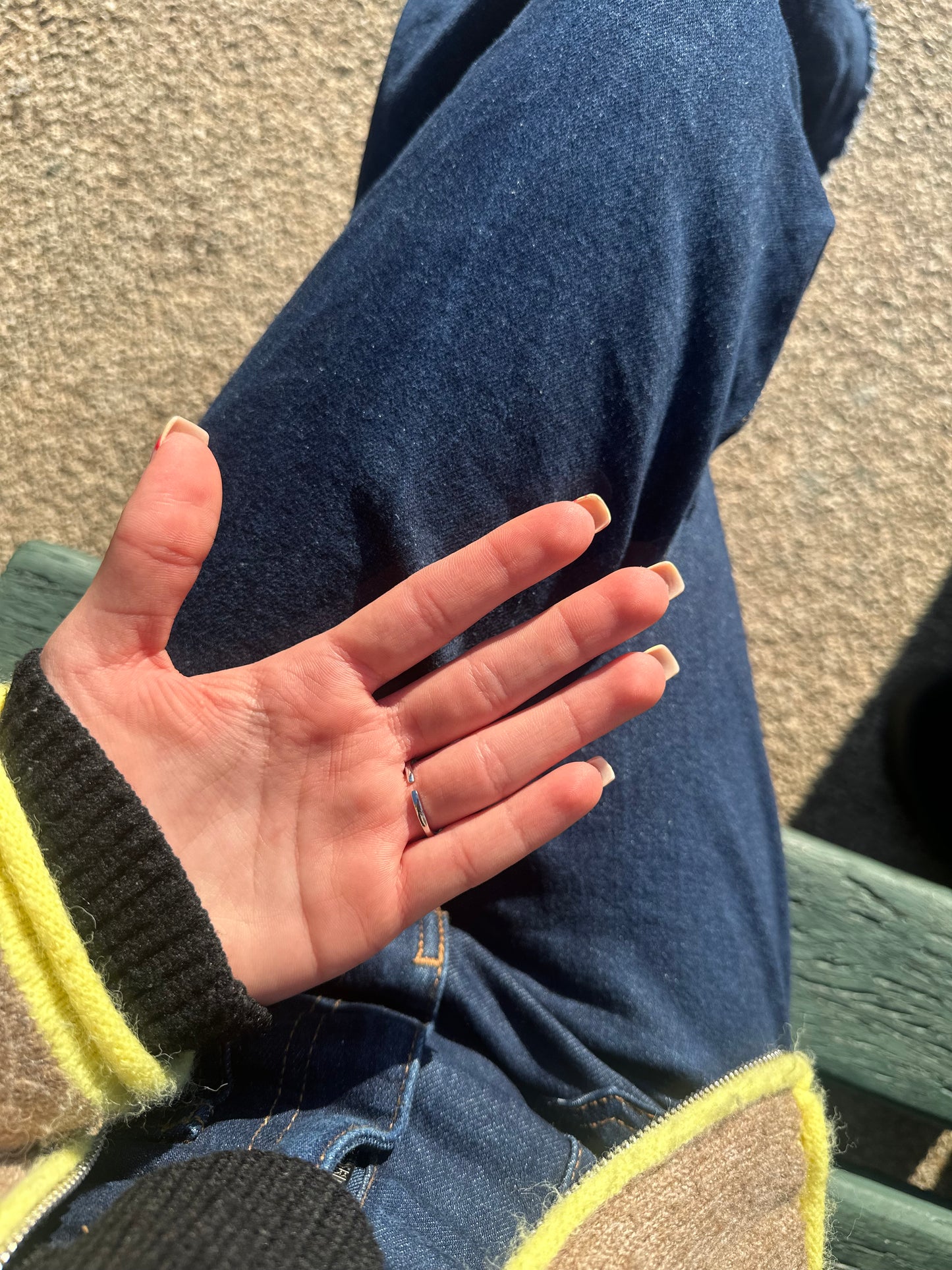 Bague ajustable cœur