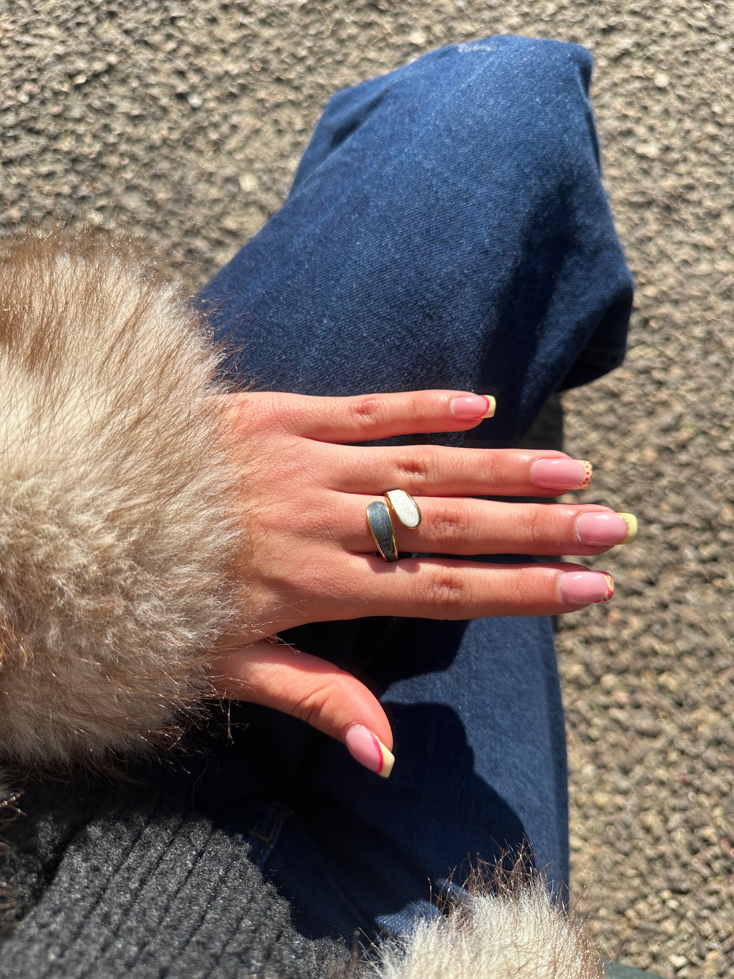 Bague ajustable - acier inoxydable doré