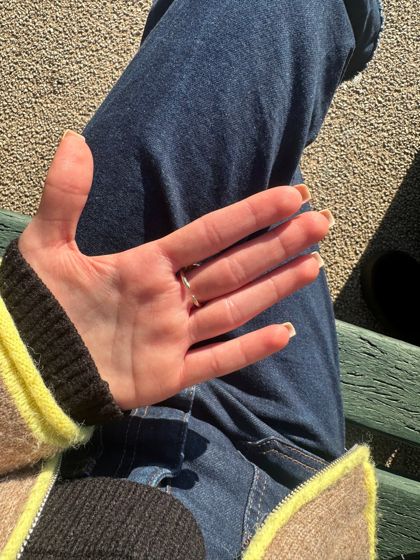 Bague ajustable - cuivre doré