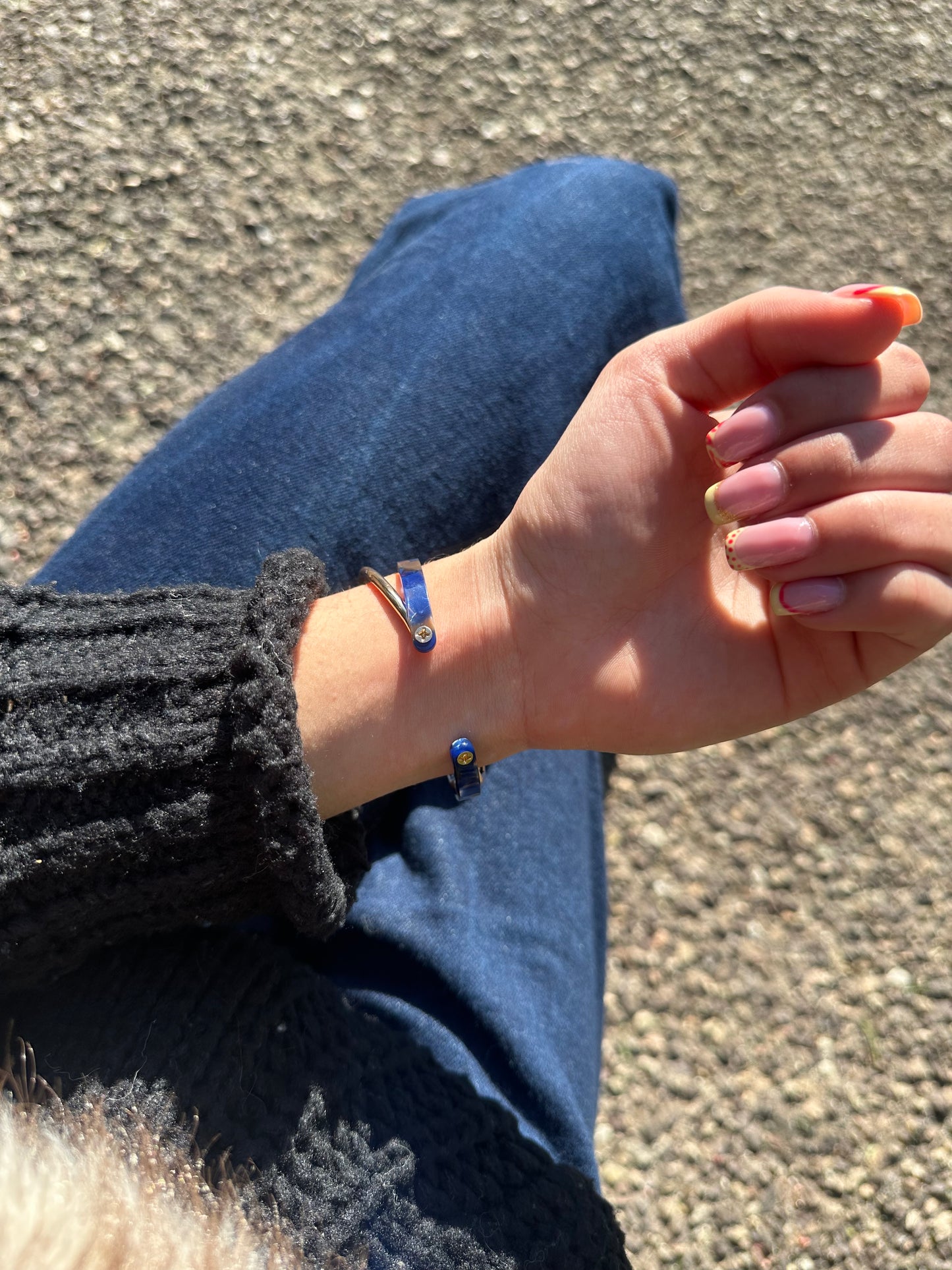 Jonc - acier inoxydable doré