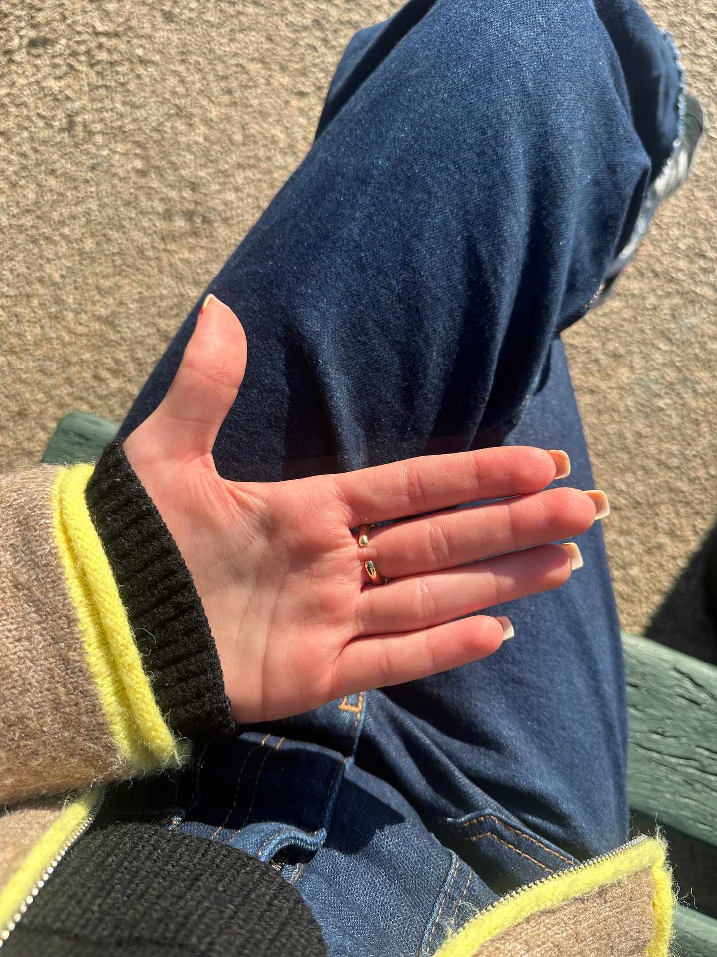 Bague ajustable - cuivre doré