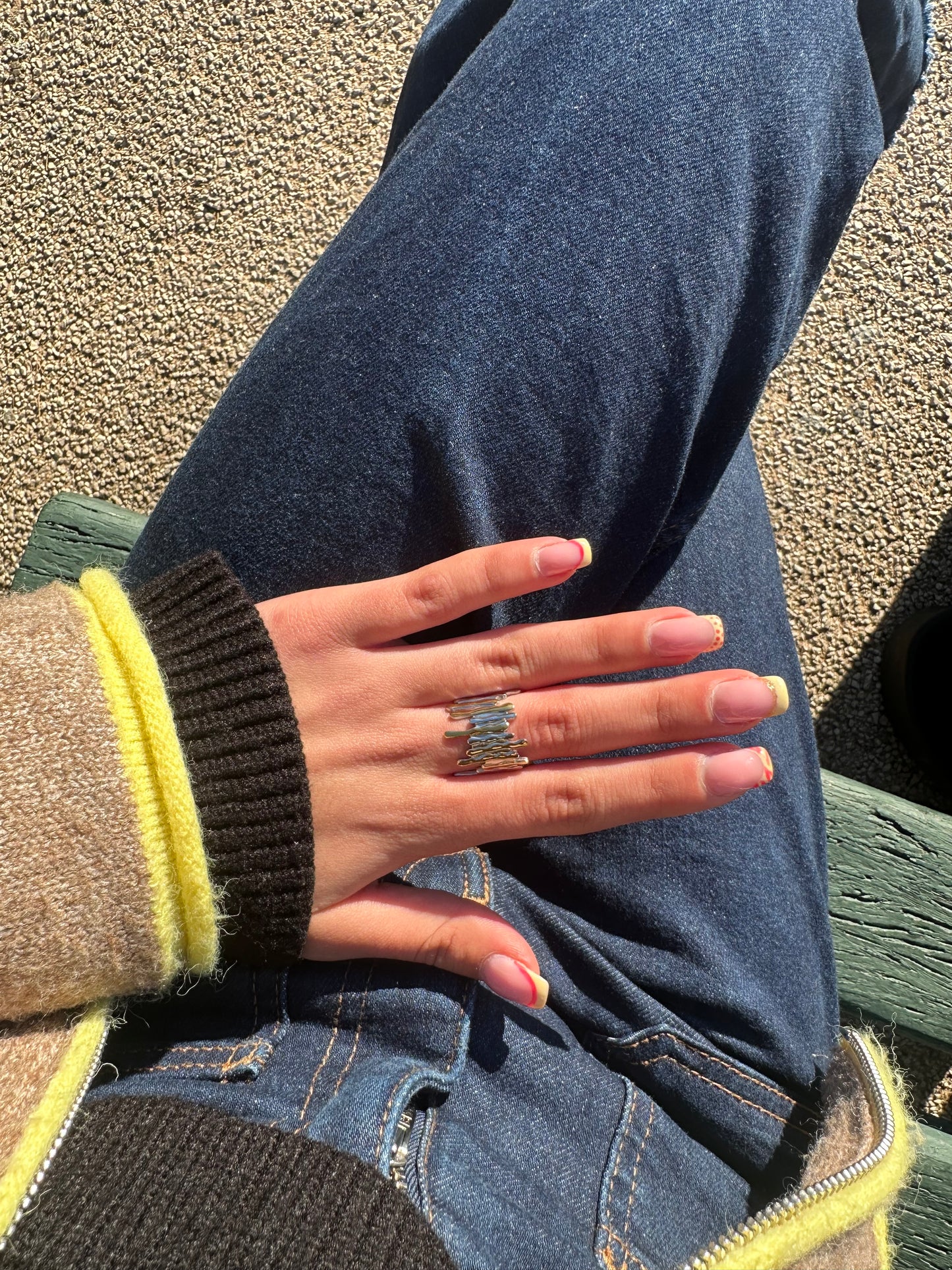 Bague ajustable - acier inoxydable argenté