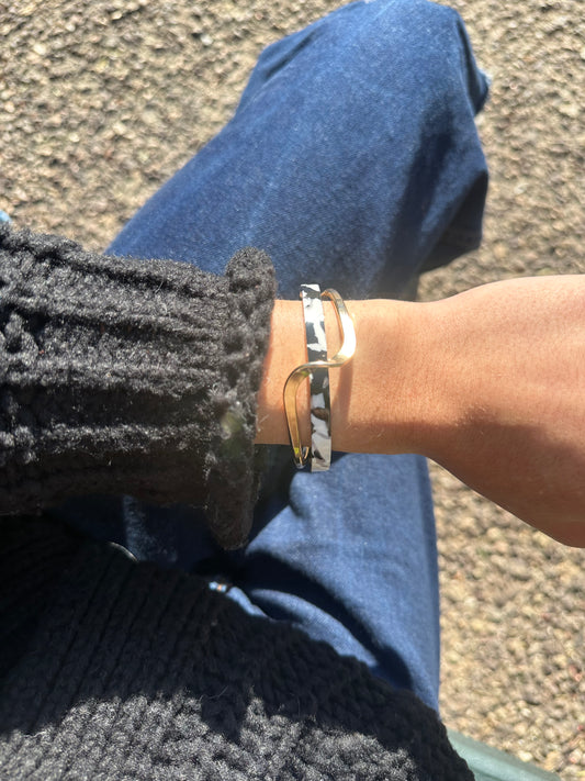 Jonc - acier inoxydable doré