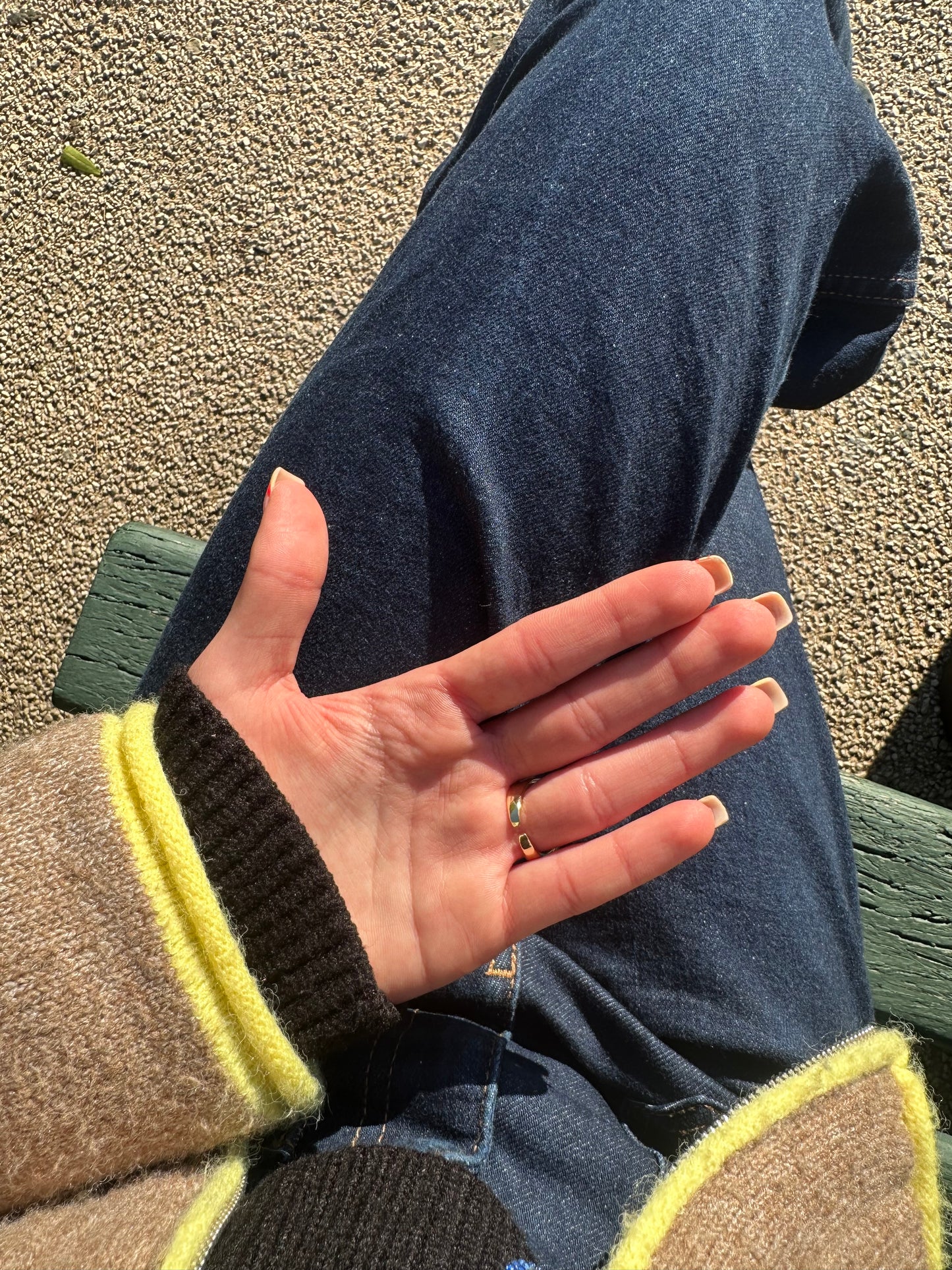 Bague ajustable - cuivre doré