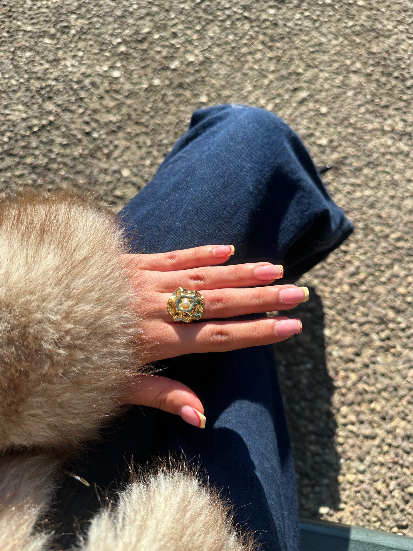 Bague ajustable - acier inoxydable doré