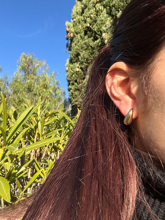 Boucles d’oreilles - acier inoxydable doré