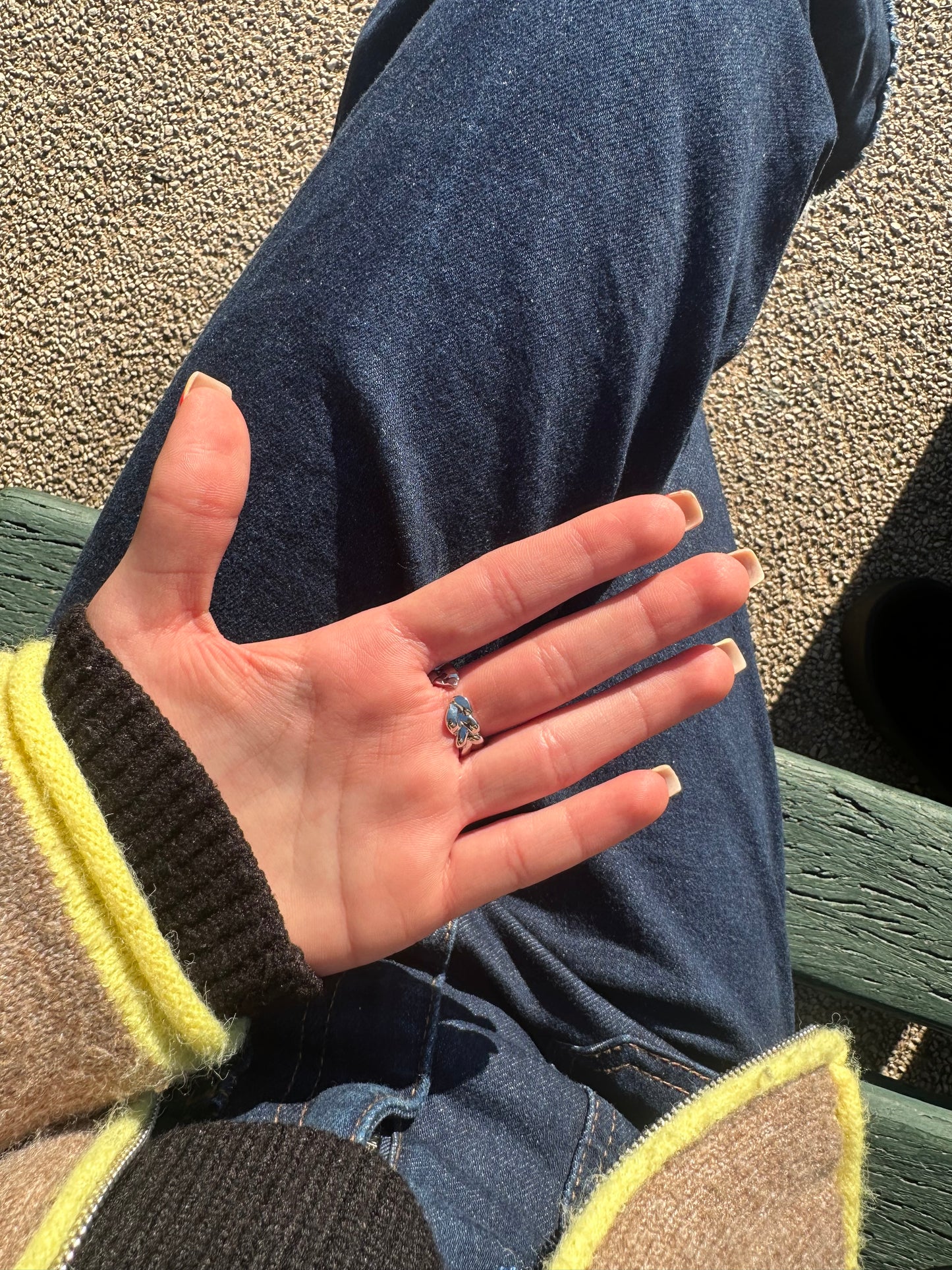 Bague ajustable - acier inoxydable argenté