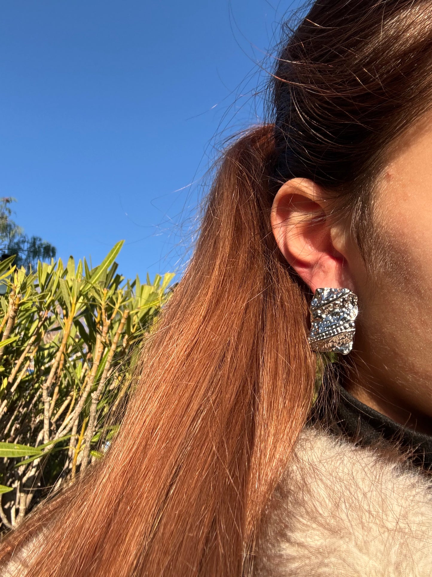 Boucles d’oreilles - acier inoxydable argenté