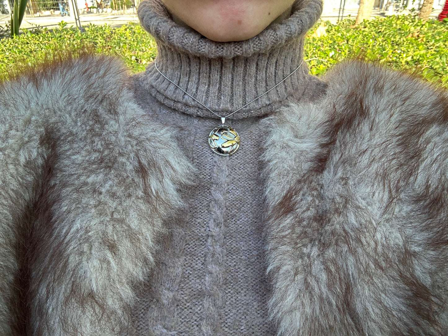 Collier - acier inoxydable doré et argenté