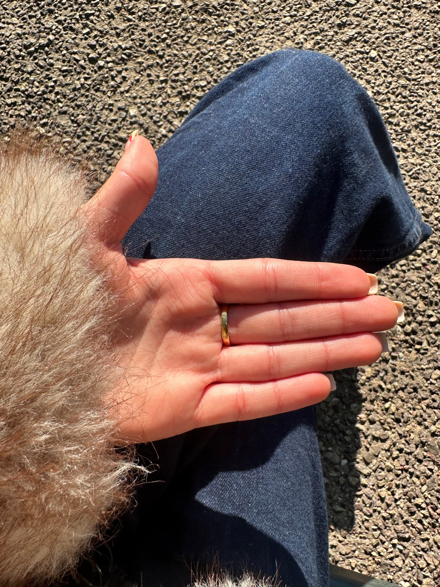 Bague ajustable coquillages