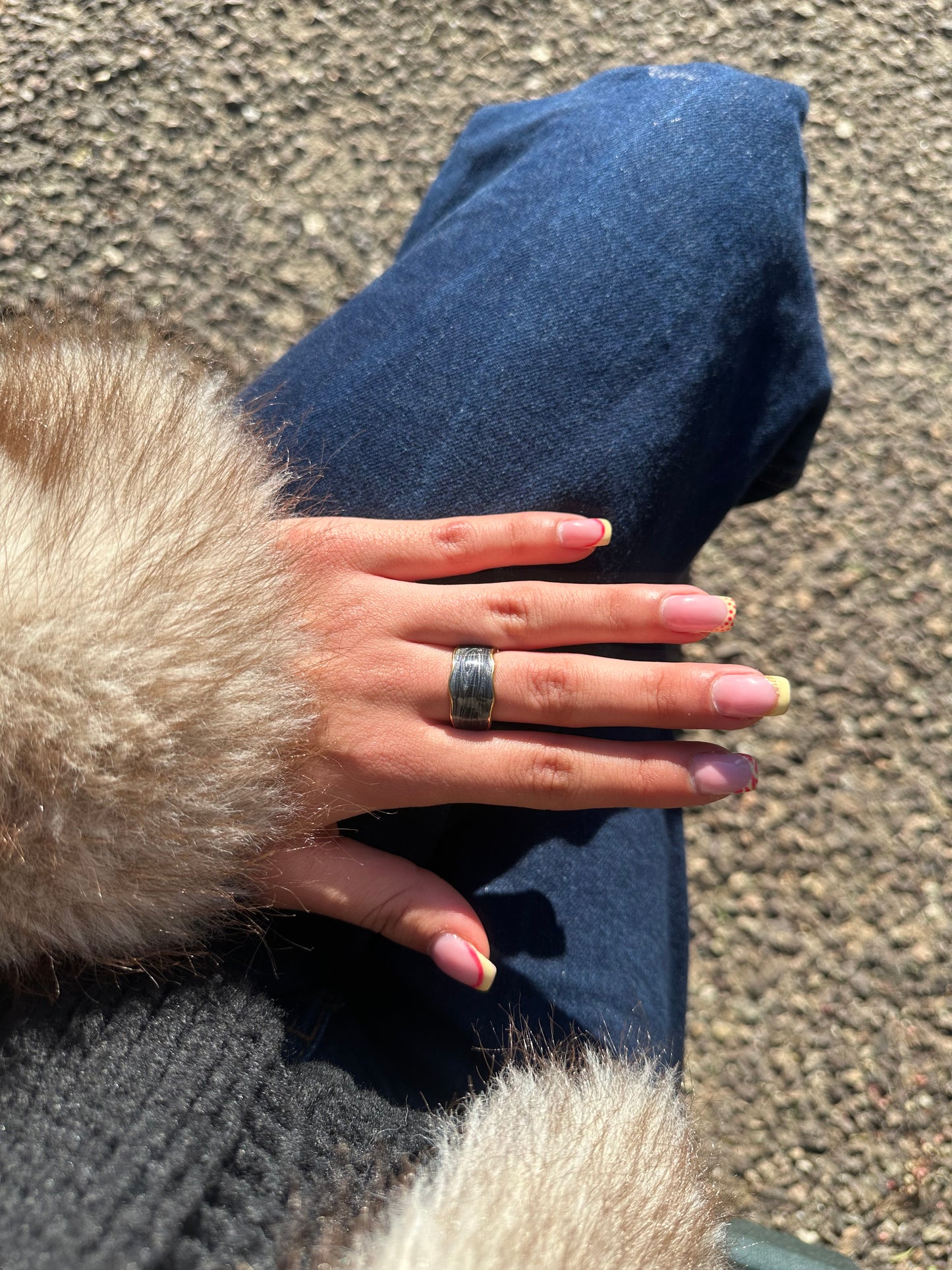 Bague ajustable - acier inoxydable doré