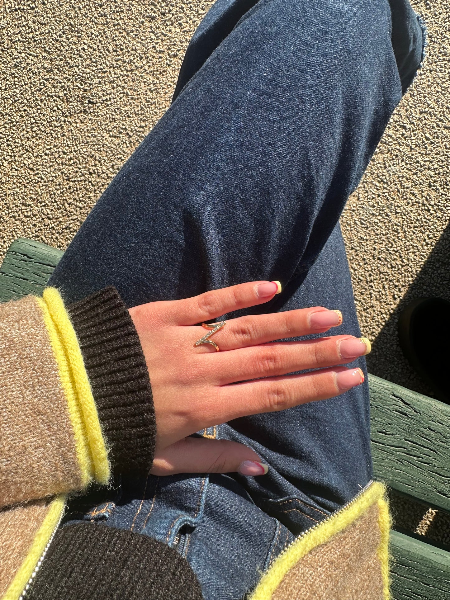 Bague ajustable - cuivre doré