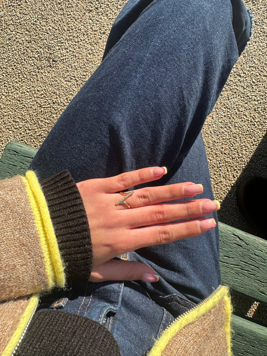 Bague ajustable - cuivre doré