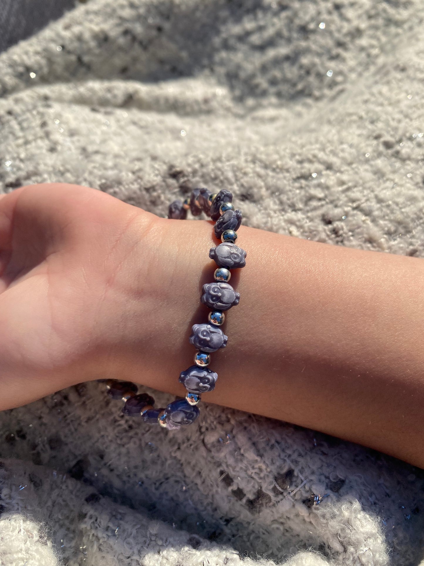 Bracelet élastique hibou enfant - fantaisie