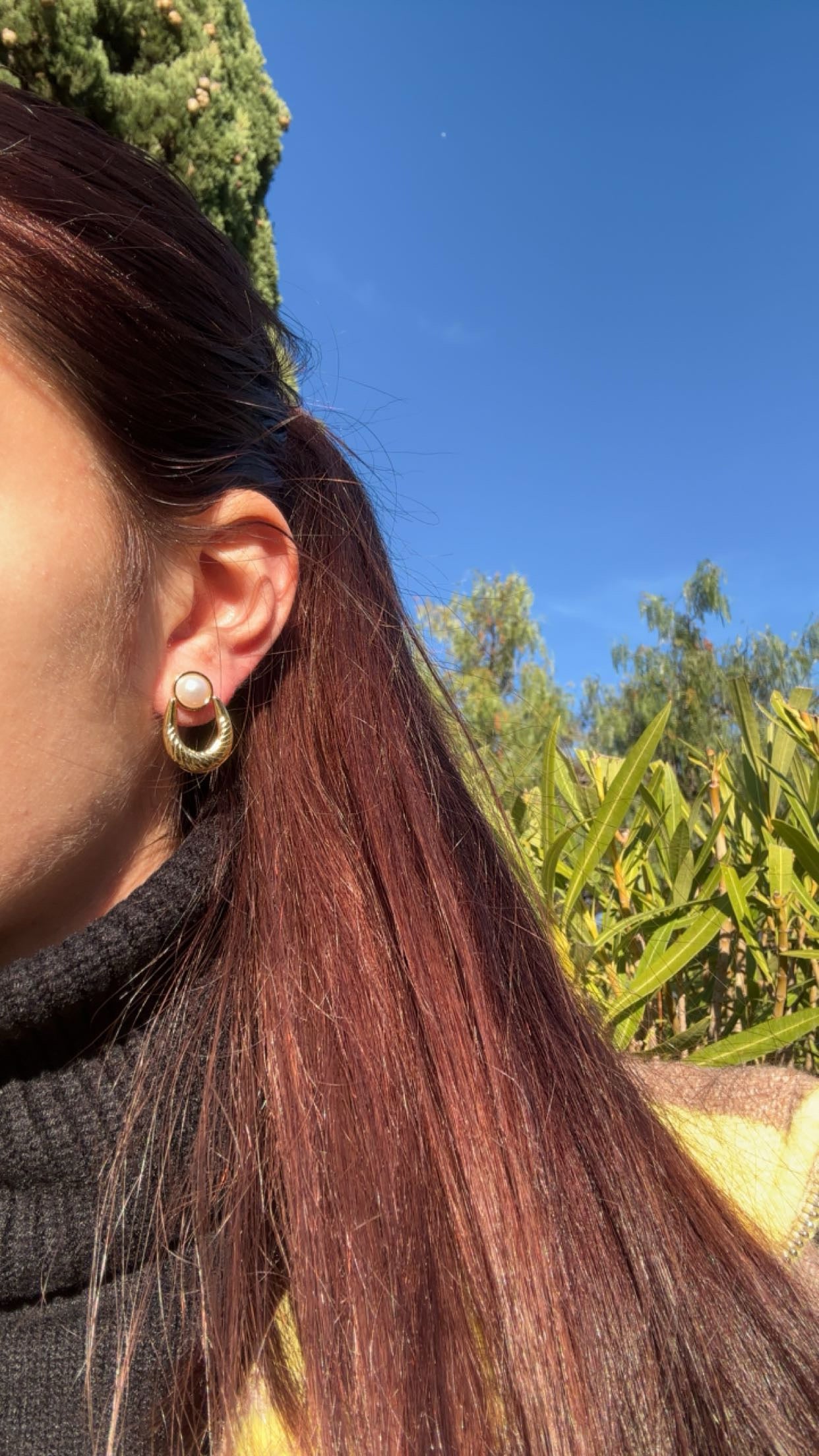 Boucles d’oreilles - acier inoxydable doré