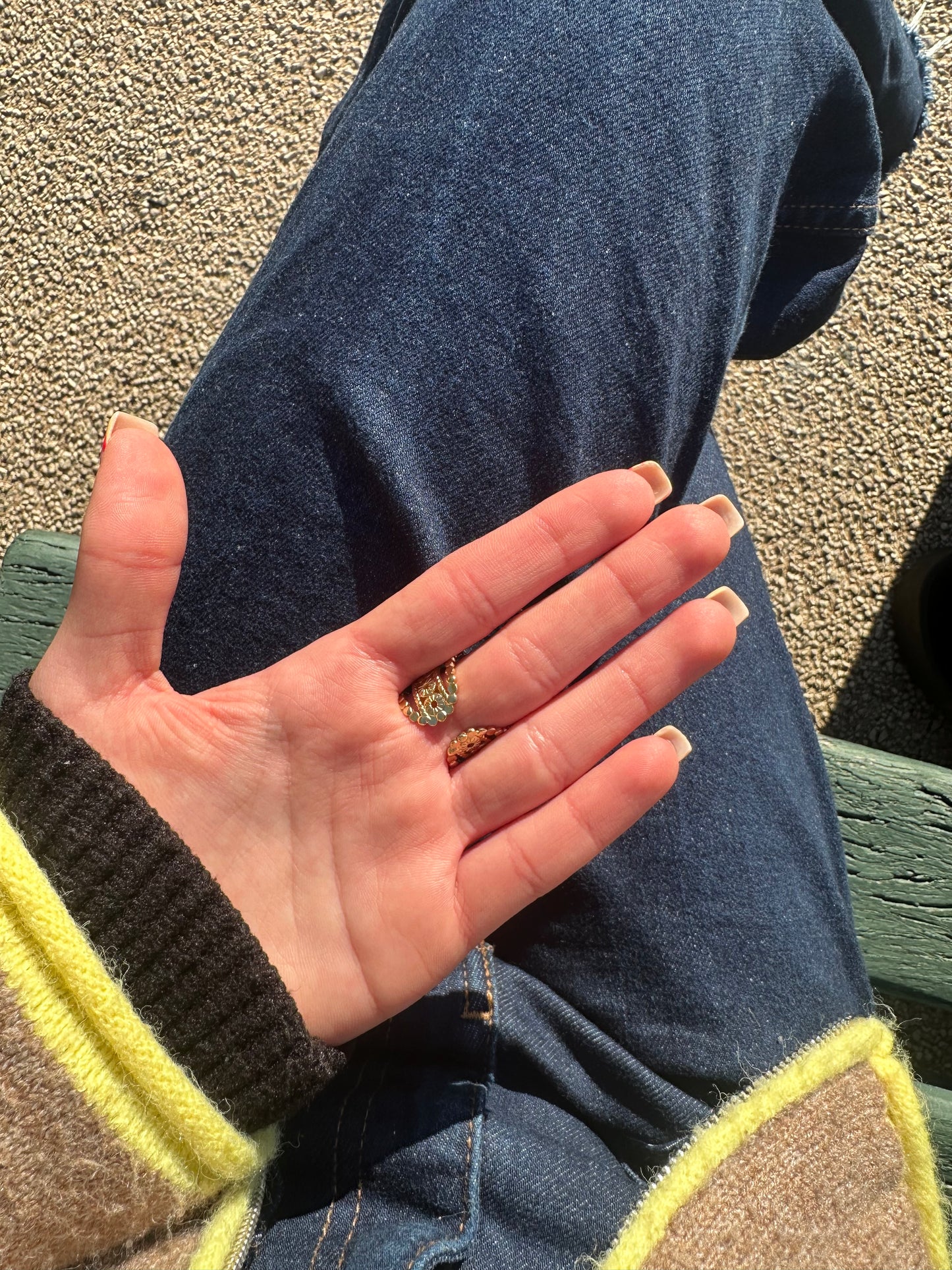 Bague ajustable - acier inoxydable doré