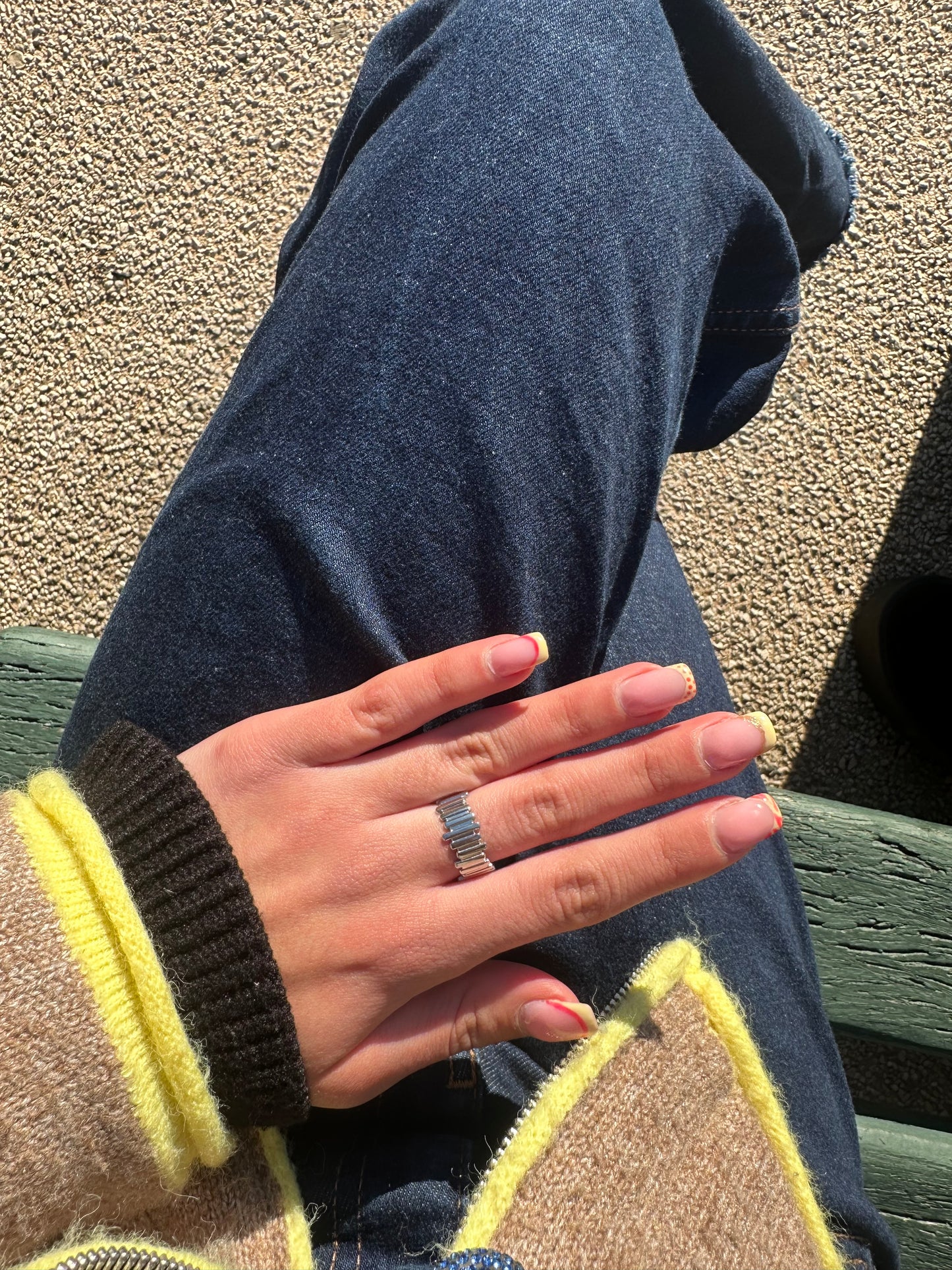 Bague ajustable - acier inoxydable argenté