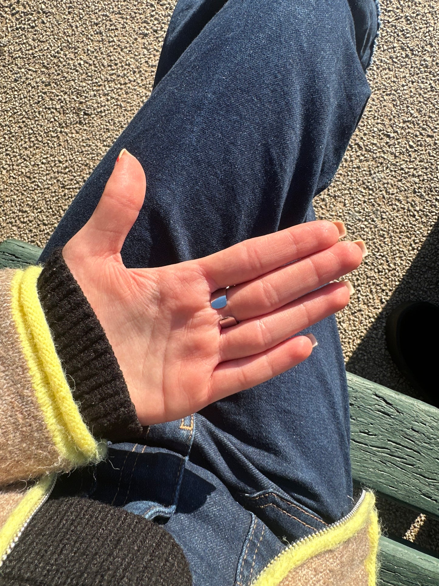 Bague ajustable - acier inoxydable argenté