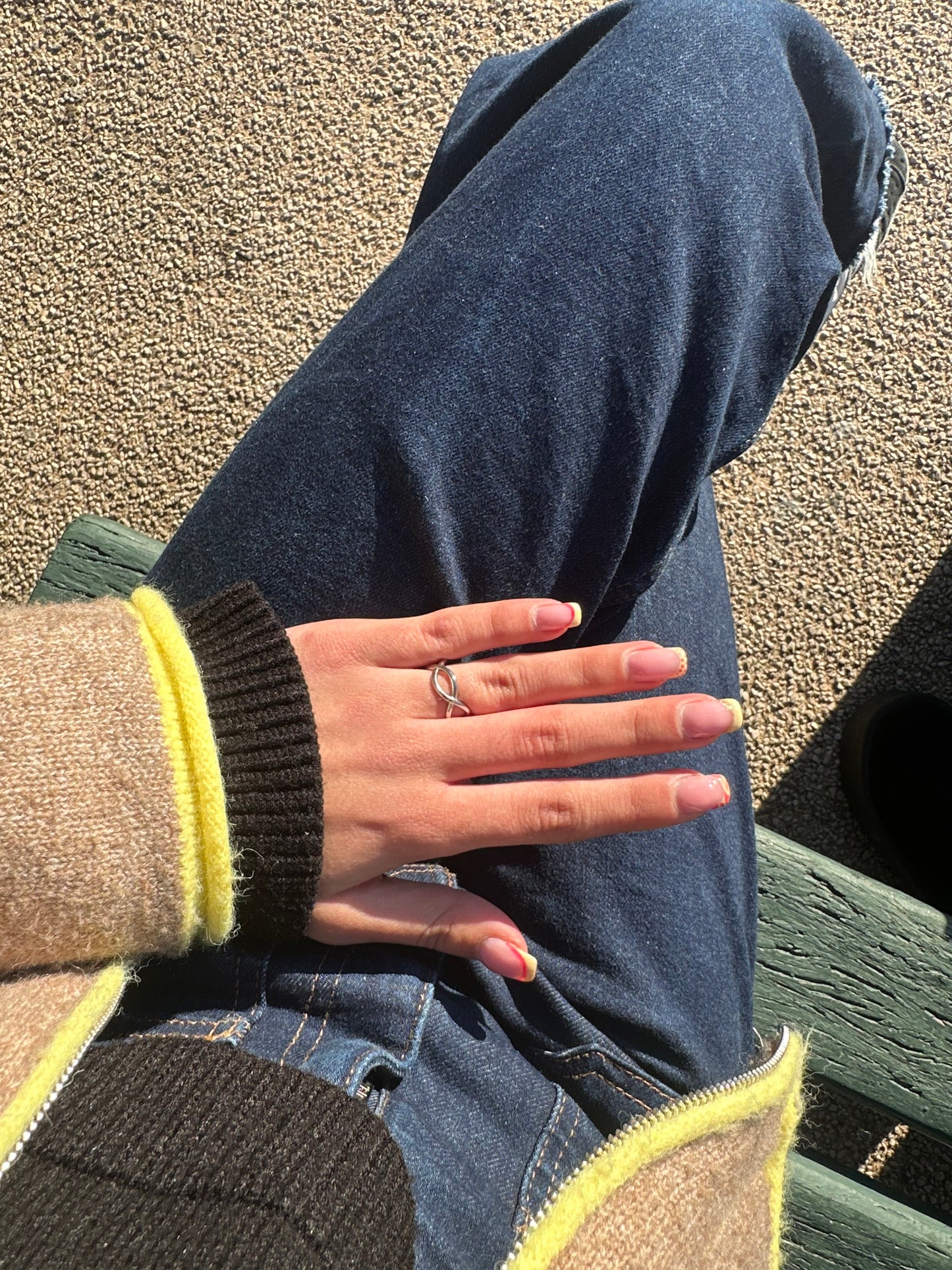 Bague ajustable - acier inoxydable argenté