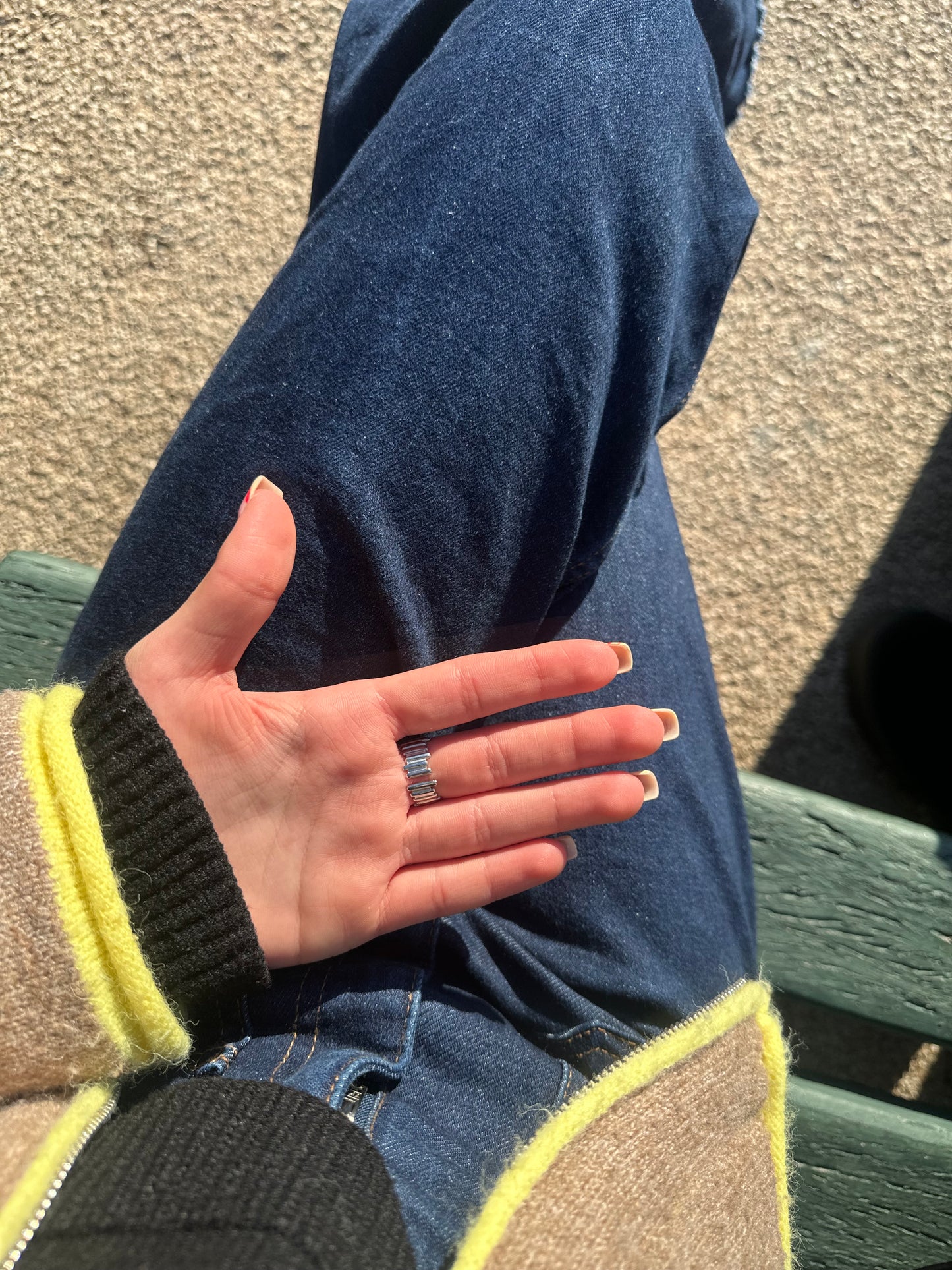 Bague ajustable - acier inoxydable argenté