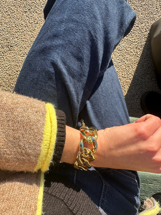 Bracelet gros maillons - fantaisie