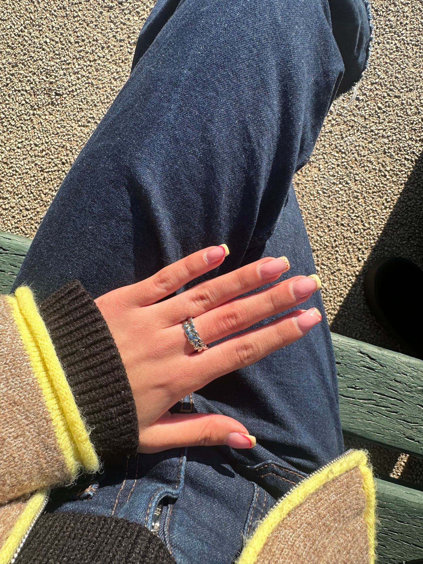 Bague ajustable - acier inoxydable argenté