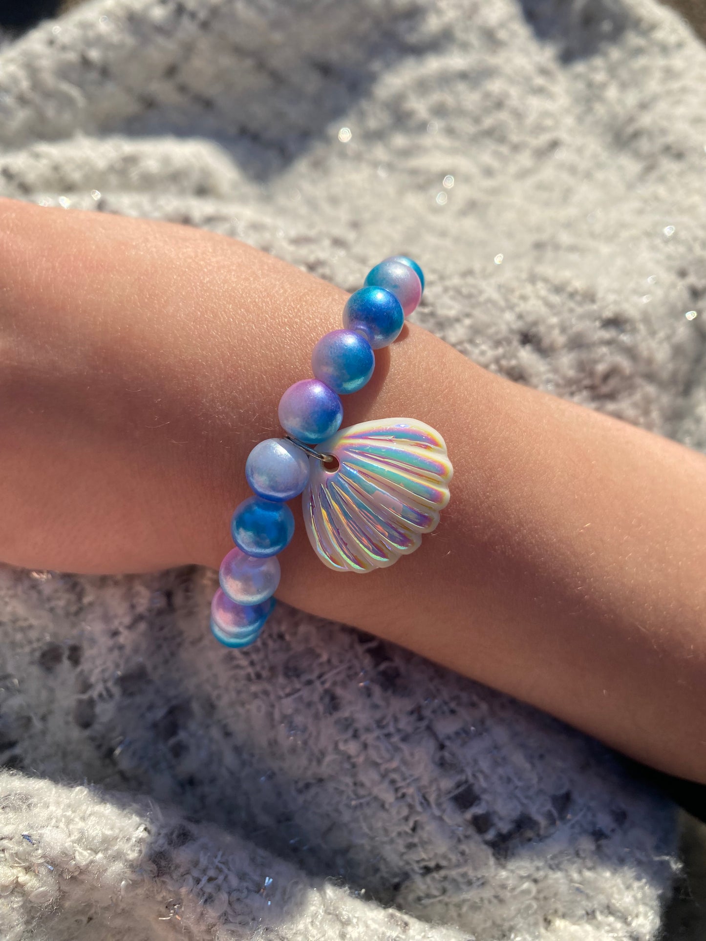 Bracelet élastique coquillage enfant - fantaisie