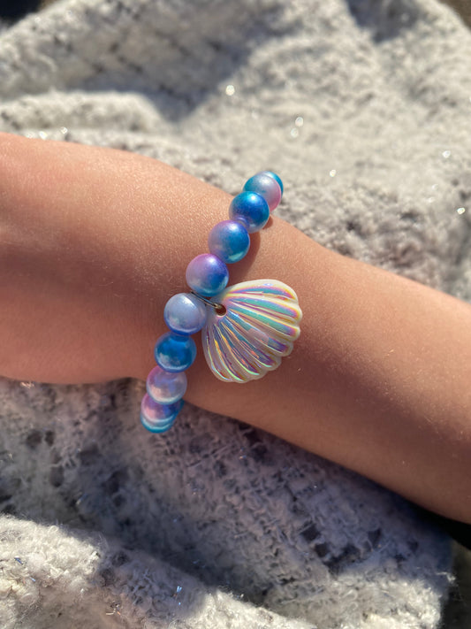 Bracelet élastique coquillage