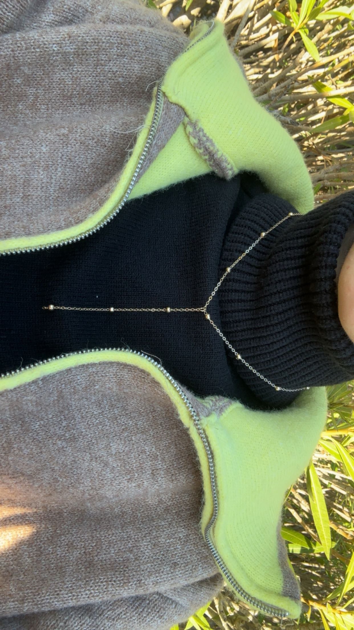 Collier pendant - métal doré